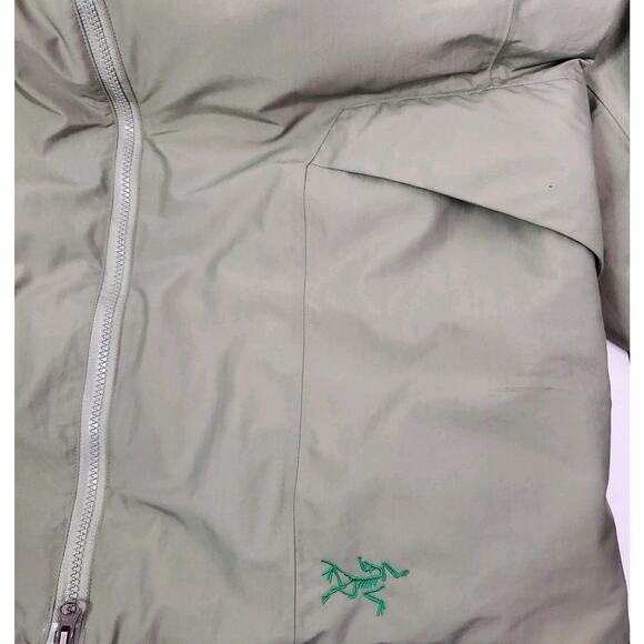 Arc'Teryx Khuno Parka Jacket Goretex Coreloft Green Large Windstopper - Picture 11 of 16